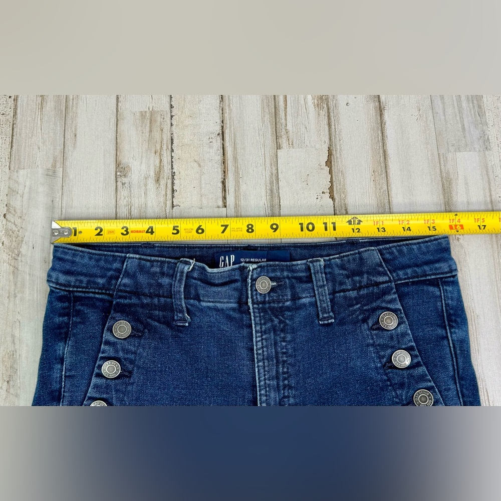 Gap High Rise Universal Legging Women Blue Jeans - Size 12/31 (32x28) - Picture 6 of 12